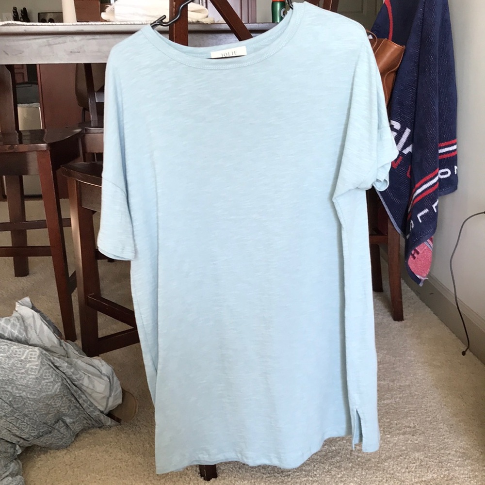 Light blue t shirt dress, never worn!